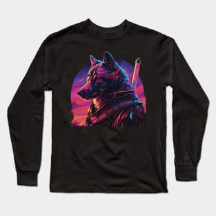 Samurai wolf Long Sleeve T-Shirt